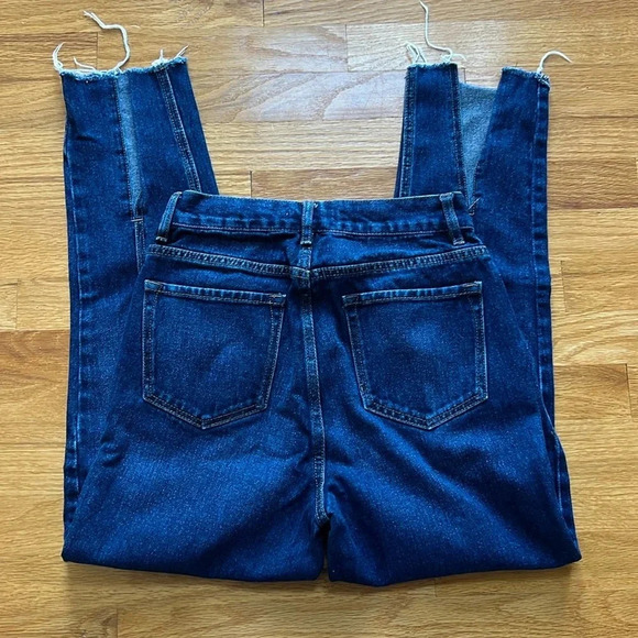 💫2/$10💫 PACSUN Ultra High Rise Slim Split Raw Hem Jeans Dark Wash 26 - Picture 7 of 7